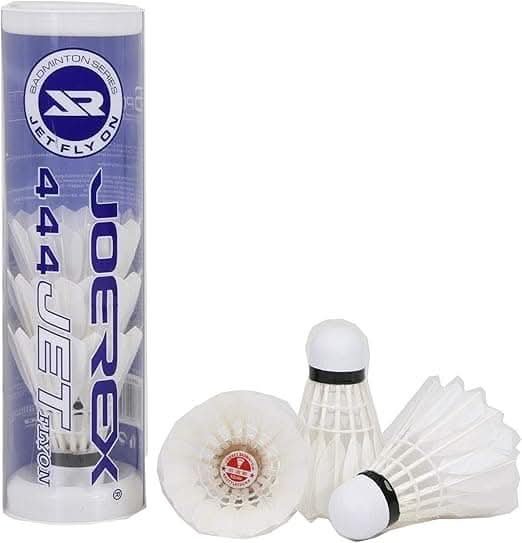 71cCesny45L._AC_SX522_1250x.jpg Joerex, White Shuttlecocks, 6 Pcs Duck Feather Badminton Balls - Image 1
