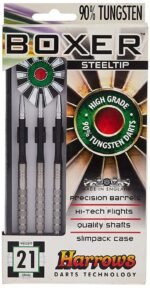 Harrows Bd6112252 Unisex Adult Boxer Tungsten Darts - Silver, 22 Gm