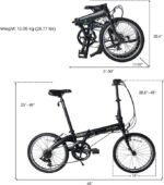 Dahon, VYBE D7 Folding Bike, Black - Image 4
