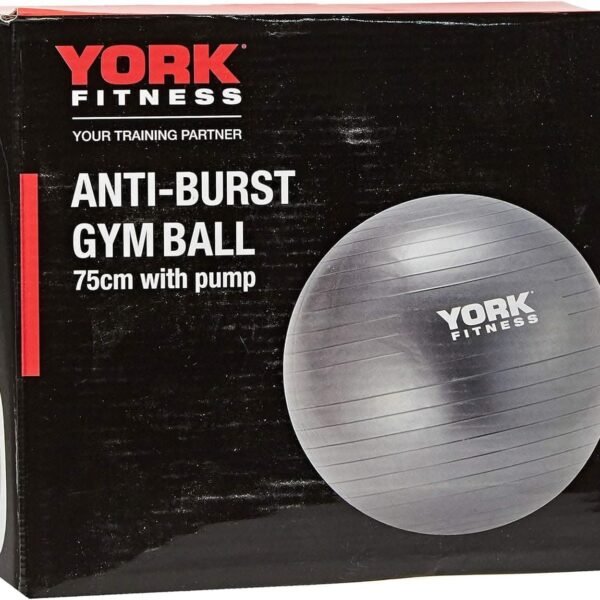 York Fitness Anti Burst Gym Ball - 75cm with Pump