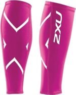 2Xu, Compression Calf Guard Large, Ua1987, Hot Pink/Hot Pink - Image 2