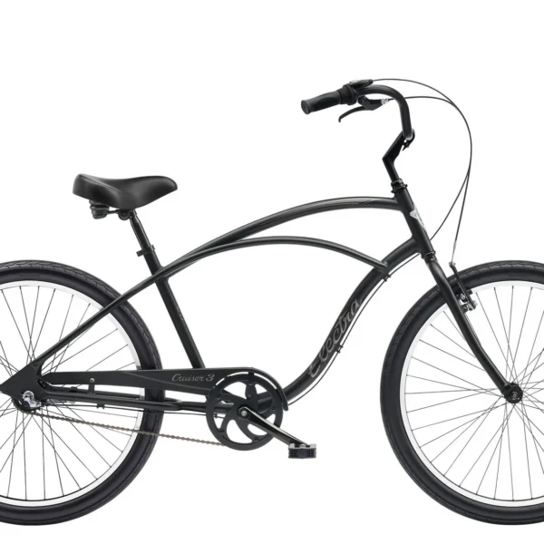 Electra Men's Bike Electra Cruiser 3i Step Over Matte Black
