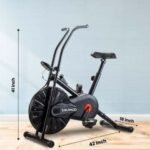 Sparnod Fitness, Upright Air Bike Exercise Cycle for Home Gym, SAB-04_R - Image 8