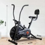 Sparnod Fitness, Upright Air Bike Exercise Cycle for Home Gym, SAB-05_R - Image 8