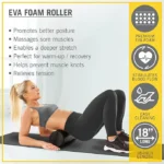 Merrithew Foam Roller™ Deluxe - 18 inch (Black) for Pilates, ST-06093 - Image 8