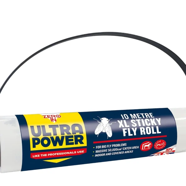 Stv, XL Sticky Fly Roll - 10M X 25cm, Mixed, Zer504, Standard