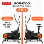 Sparnod Fitness Elliptical Cross Trainer Cycle, SOB-1000 - Image 7