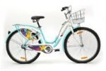 BSA, Lady Bird Evita 26 T Girls Cycle/Womens Cycle, AquraMarine Blue/ Ivory White