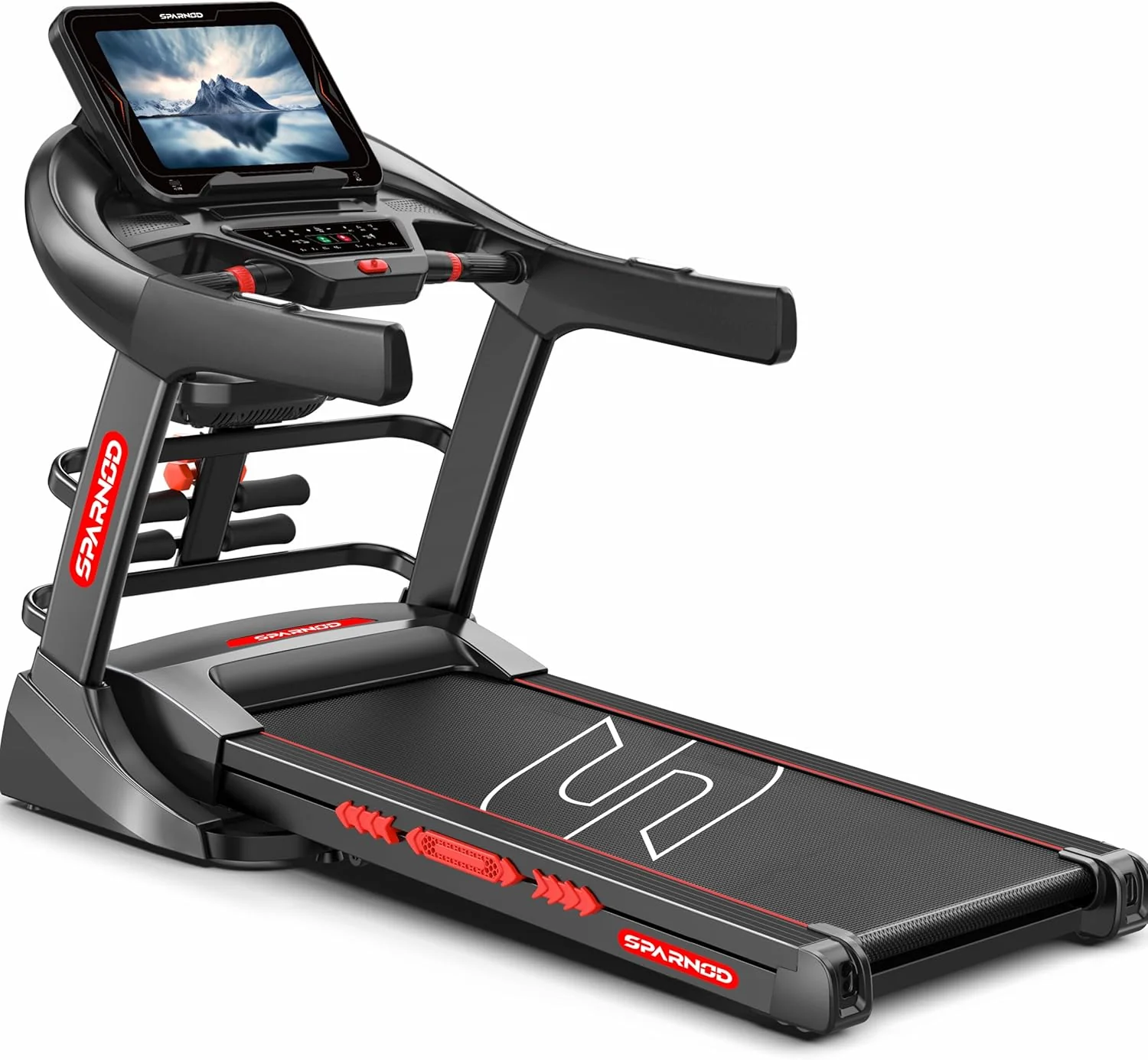81gdj8ILfjL._AC_SL1500_3000x.webp Sparnod Fitness 7 HP Home Use Treadmill, STH-5730 - Image 1