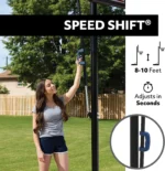 Lifetime 1529 Courtside Height Adjustable Portable Basketball System, 50 Inch Shatterproof Backboard - Image 5