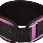 York, Fitness Nylon Workout Belt, 60212, Black/Purple