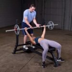 Body Solid SOFB250 Flat Olympic Bench – Commercial Chest Press Station - Image 4