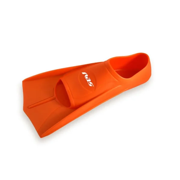 Ras Silicone Swimming Fins, Orange, Junior, 35/36