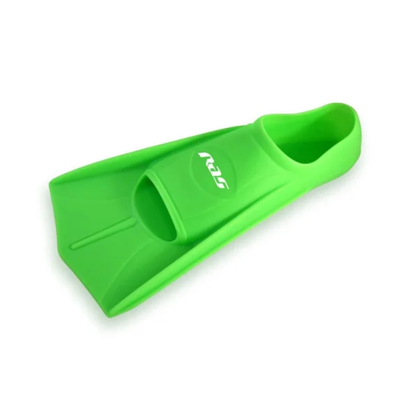 Ras Silicone Swimming Fins, Green, Senior, 37/38