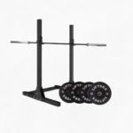 Combo Deal | Liftdex Baseline Stand + 80 KG 3D Rubber Bumper Plate Set