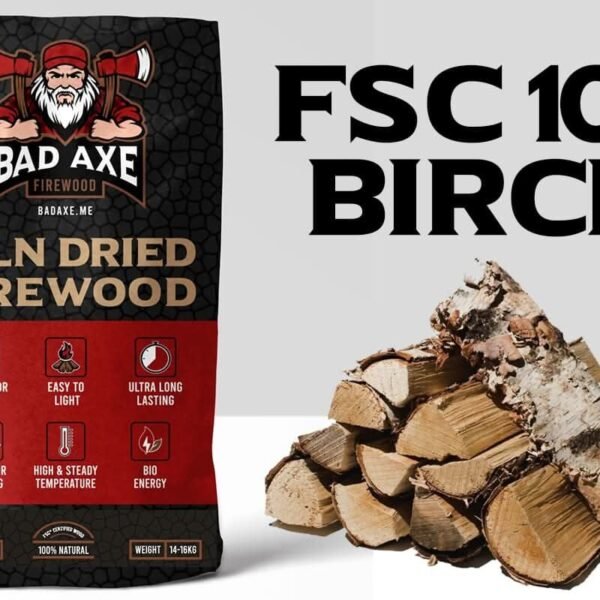 Bad Axe Firewood -Birch 40L Sack Approx 15kg