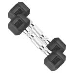 DS HEX Rubber Dumbbells (Pair) | 2.5 Kg to 20 Kg - Image 10