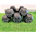 2.5 KG - Liftdex Rubber Hex Dumbbell Pair, 2.5 KG - 30 KG - Image 2