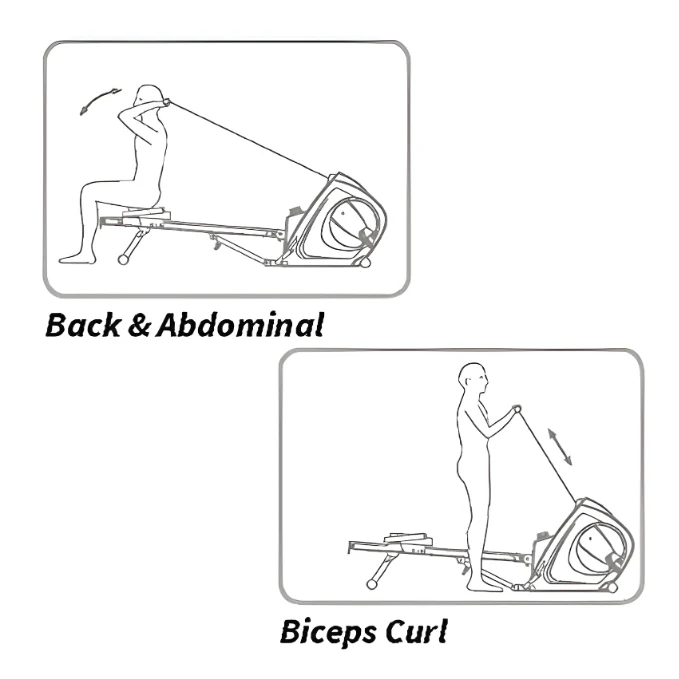 BH Fitness Vario Pro Rower | R350 Home Use Rowing Machine - Image 7
