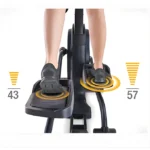 Strength Master Lifespan E2I+ Elliptical Bike – Incline, Chest Belt, 220V, 15.5 Kg Flywheel - Image 2