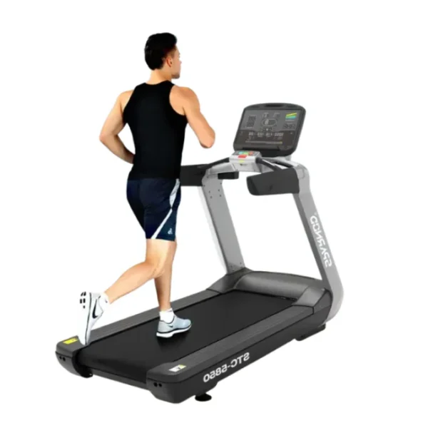 Sparnod Fitness, (6 HP AC Motor) Automatic Motorized Walking and Running Commercial Treadmill, STC-5850