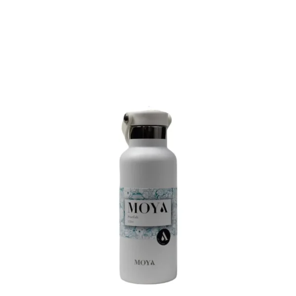 Moya "Starfish" 500ml Insulated Sustainable Water Bottle White