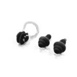 DS Swim Silicone Soft Ear Plugs & Nose Clip - Black