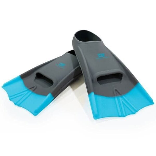DS Speed Fins Gray/Aqua - UK 5-7