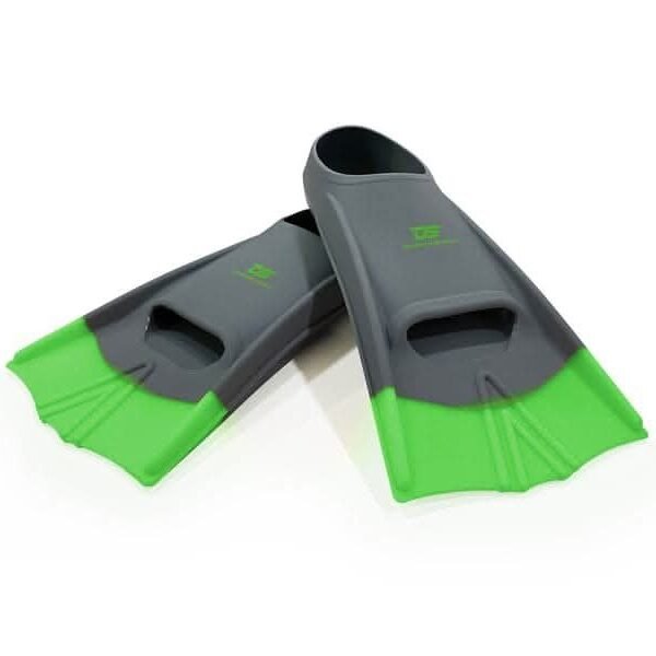 DS Speed Fins Gray/Green - UK 7-9