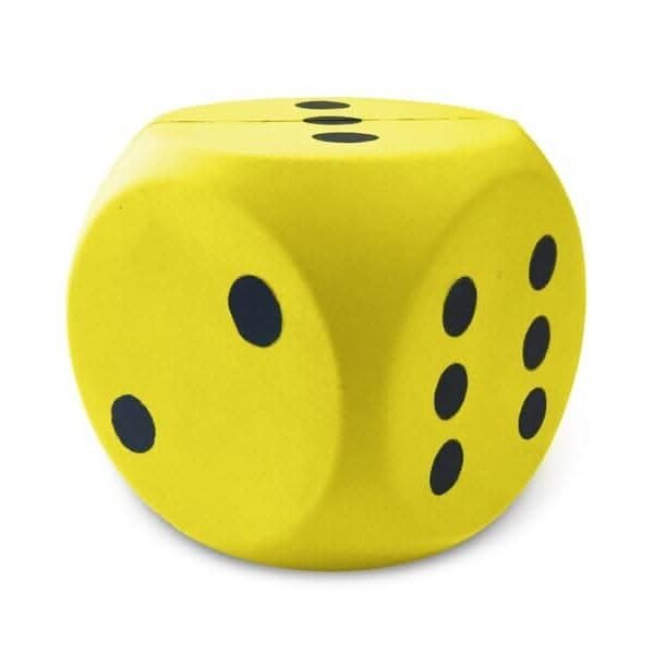 DS Big Foam Dice - Yellow