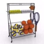 Multipurpose Sports Rack with Wheels (91cm x 42cm x 117cm)