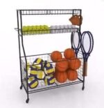 Multipurpose Sports Rack with Wheels (91cm x 42cm x 117cm)