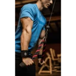 Harbinger Tricep Rope, Black/Red - Image 2