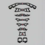 Harley Fitness Multi-Grip Cable Handle Set (Lat & Row Attachments) Ð Without Stand