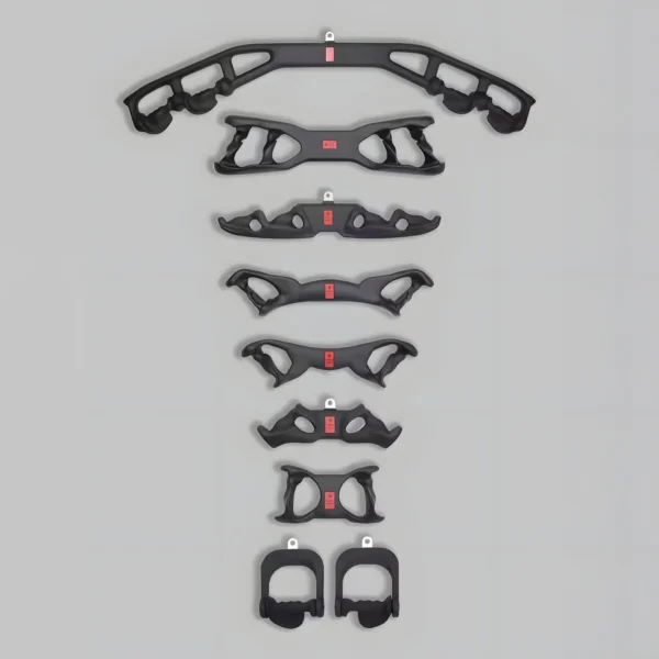 Harley Fitness Multi-Grip Cable Handle Set (Lat & Row Attachments) Ð Without Stand
