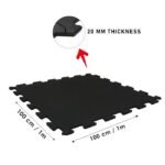 1441 Fitness Interlocking Gym Floor Mats - 100 cm x 100 cm x 20 mm
