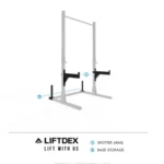 Liftdex Jumpman Stand – 2.4m Heavy-Duty Squat & Strength Rack - Image 3