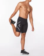 2Xu, Core Compression Tights Small, Ma3851B, Black/Silver