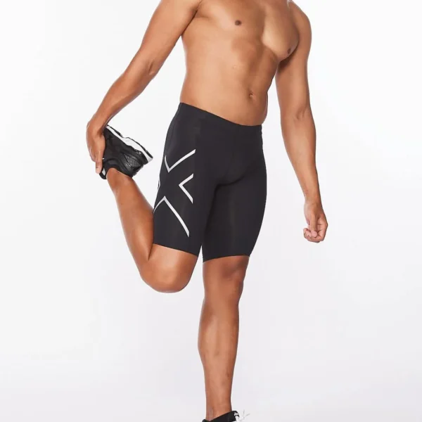 2Xu, Core Compression Tights Small, Ma3851B, Black/Silver