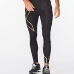 2Xu, Light Speed Compression Tight Small, Ma5305B, Black/Gold Reflective