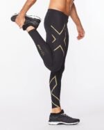 2Xu, Light Speed Compression Tight Small, Ma5305B, Black/Gold Reflective - Image 4