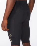 2Xu, Light Speed Compression Shorts X Small, Ma5331B, Black/Gold Reflective - Image 2