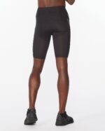 2Xu, Men'S Aero Vent Compression Shorts Medium, Ma6108B, Black/Silver Reflective