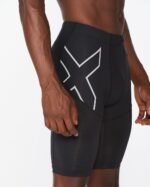 2Xu, Men'S Aero Vent Compression Shorts Medium, Ma6108B, Black/Silver Reflective - Image 3