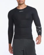 2Xu, Core Compression Long Sleeve Small, Ma6398A, Black/Silver