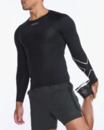 2Xu, Core Compression Long Sleeve Small, Ma6398A, Black/Silver - Image 2