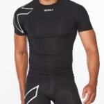 2Xu, Core Compression Short Sleeve Small, Ma6399A, Black/Silver