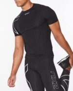 2Xu, Core Compression Short Sleeve Small, Ma6399A, Black/Silver - Image 6
