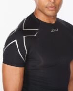 2Xu, Core Compression Short Sleeve Small, Ma6399A, Black/Silver - Image 5