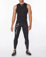 2Xu, Core Compression Sleeveless Small, Ma6400A, Black/Silver
